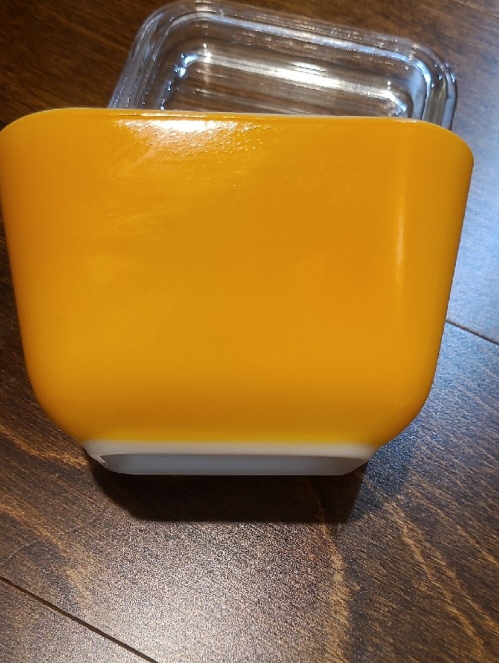 Retro Pyrex Orange Glass Covered 1.5 Cup Dish - Picture 5 of 9